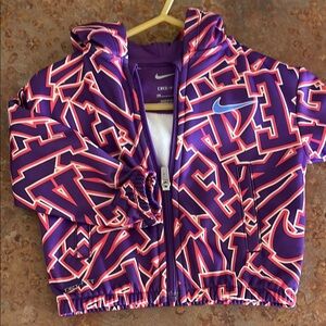 Nike Purple and Pink Graphic Hoodie